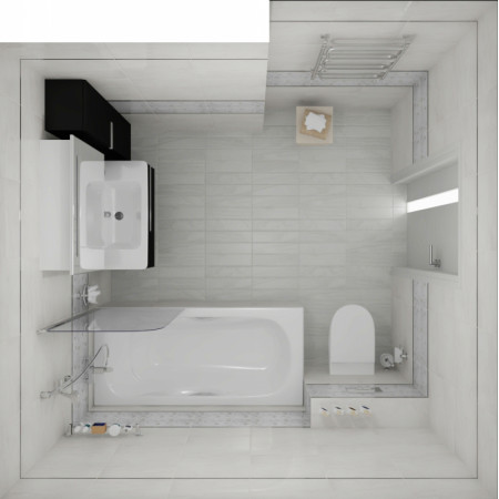 Плитка Frame Бордюр белый 66-05-00-1368 6х40