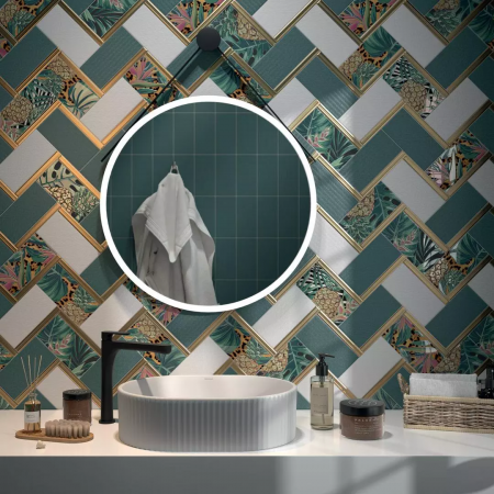 Плитка HGD/A496/19056 Декор Пальмейра 4 9,9х20