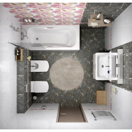 Плитка Monocolor Бордюр стекло Silver 2х25