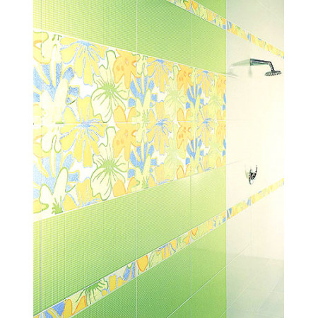 Плитка B7147/2/11000 Зимний сад зеленый 30x7.2