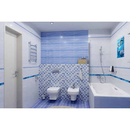 Плитка Бордюр Bubbles ultramarine 50x4