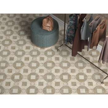 Плитка 1325 Брюссель бежевый светлый 30х40 из 12 частей 9,8х9,8