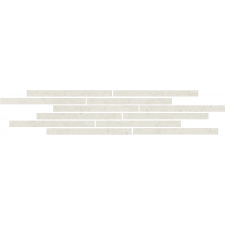 Мозаика T025/11205 Декор Карму мозаичный бежевый светлый матовый 75х15