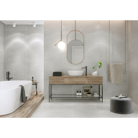 Плитка O-GBT-WTA091 Grey Blanket серый 29x89