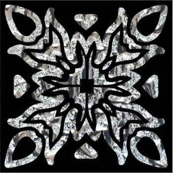 Мозаика Гламур платина 8х8