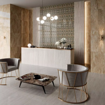 Плитка SPA052R Бордюр Эвора бежевый глянцевый обрезной 30х2,5