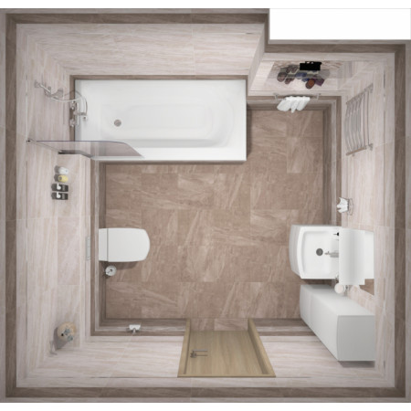 Плитка Pegas бежевый мозаика 17-10-11-1178 20х60