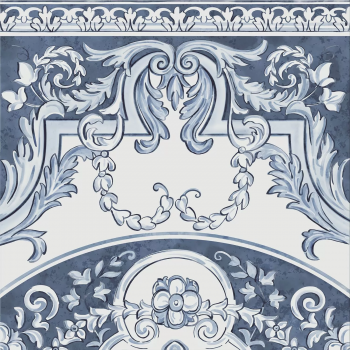 Керамогранит HGD/A511/SG9174 Декор Алмаш продолжение угла cиний 30х30