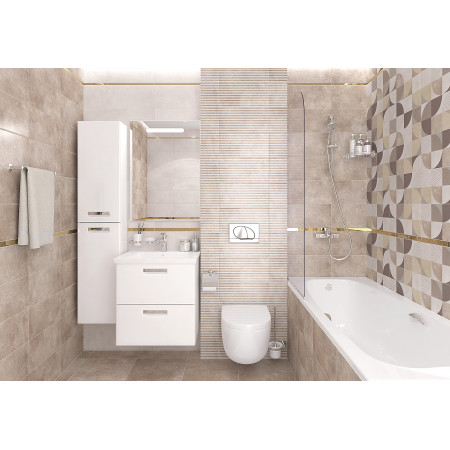 Плитка 08-00-06-2459 Atlas серый узор 20х40