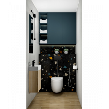 Керамогранит NB_P0022 Cray dark geometry 30х60