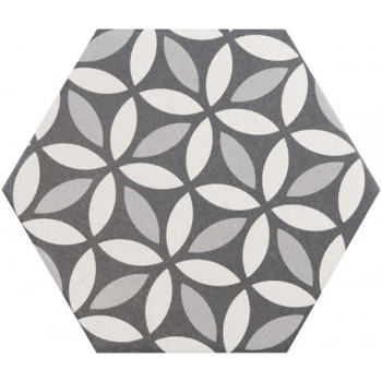 Керамогранит 21357 Hexatile Harmony B&W 17,5x20