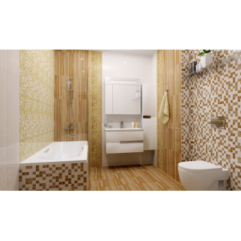 Плитка Бордюр Ампир бордовый 5х50