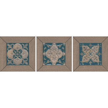 Керамогранит ID62 Меранти пепельный мозаичный 13х13