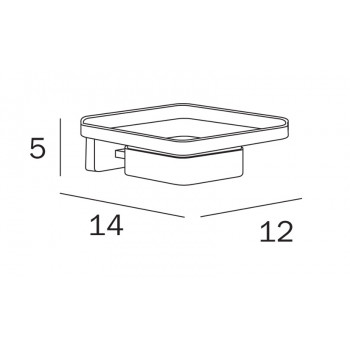 Мыльница INDA LEA A18110NE21