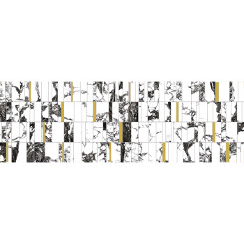 Плитка A16517 Вставка White stream темно-серый 25x75