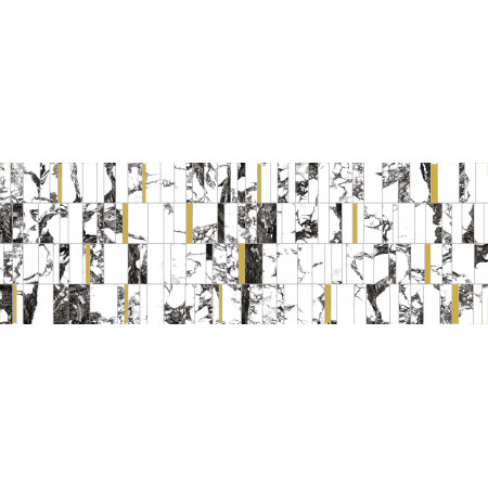 Плитка A16517 Вставка White stream темно-серый 25x75