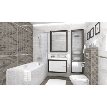 Плитка Декор Agat Lines кофейный 20х60