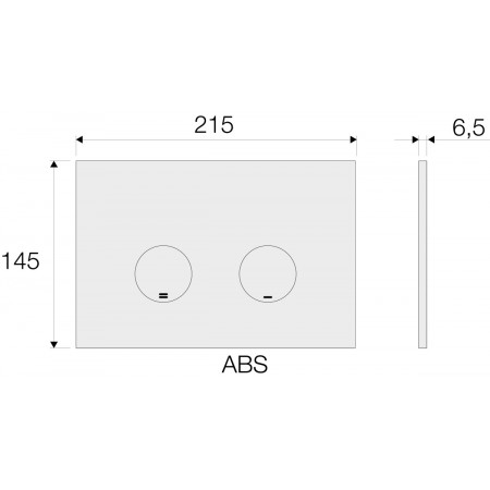 Кнопка смыва VALSIR P4, ABS VS0869335