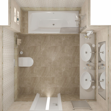 Плитка Бордюр Versus Chic серый 46-03-06-1335 4х40