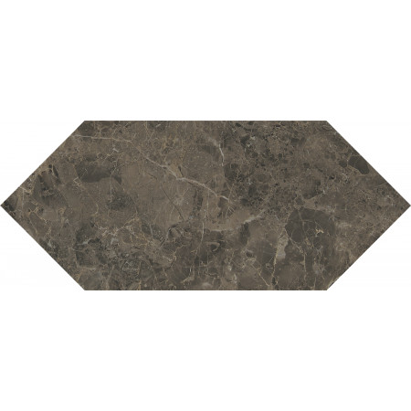 Плитка 35014 Бикуш коричневый глянцевый 14х34