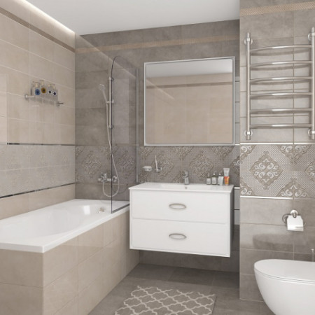 Плитка Бордюр Versus Chic розовый 46-03-41-1335 4х40