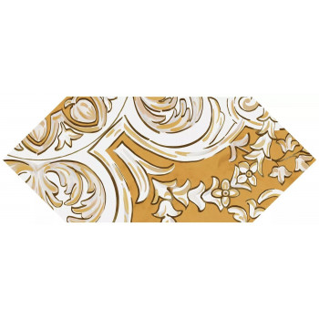 Плитка HGD/B514/35000 Декор Алмаш 3 желтый глянцевый 14х34