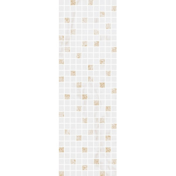 Плитка MM12112 Астория белый мозаичный 25x75
