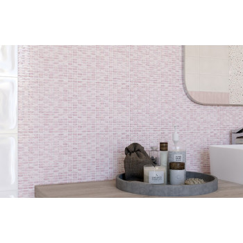 Плитка PD2G011 Вставка Pudra узор бежевый 20x44