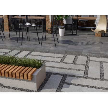 Мозаика SBM014/DD204020 Про Нордик серый темный мозаичный 30*30