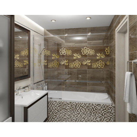 Мозаика Мозаика Genesis темно-бежевый+бежевый 30х30