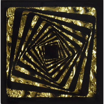 Плитка Квадрат золото 6.6х6.6