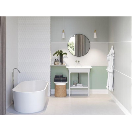 Плитка A-TY1U051\N	Trendy белый 10х25