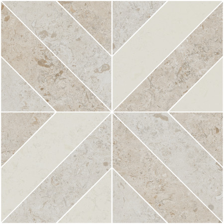 Керамогранит ID125 Декор Про Лаймстоун бежевый матовый 60х60