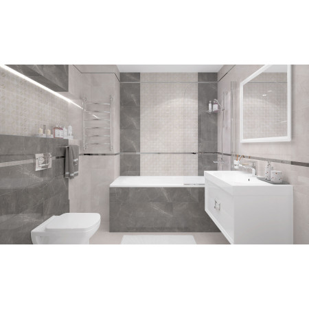 Плитка Бордюр металлический золото глянцевое 3х50