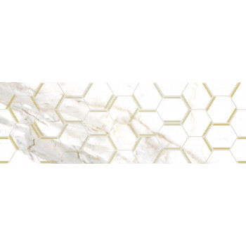 Плитка Декор Adelaida белый 25х75