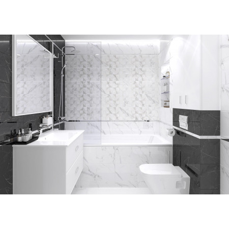 Мозаика MM34108 Total Декор мозаичный чёрный 25х25