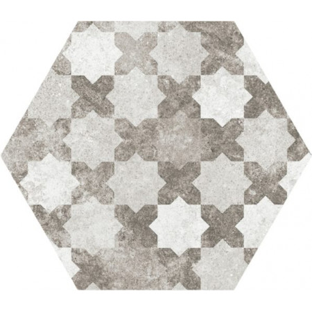 Керамогранит 22099 Hexatile Cement Garden Grey 17,5x20 (17 видов паттерна)