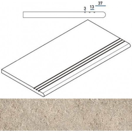 Ступени 620040000095 Ступень Эверстоун Дезерт закругленная грип Х2 30х60
