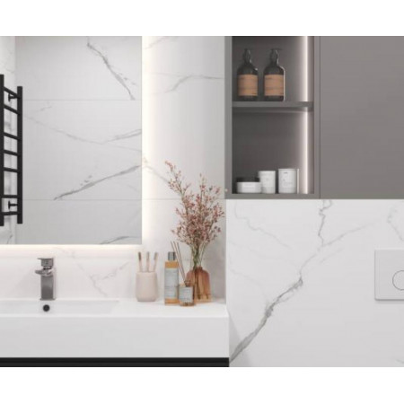 Керамогранит Mars grey белый матовый 60x120