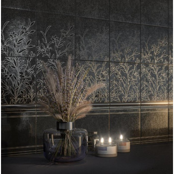 Плитка HGD/B576/5292 Барберино 6 чёрный глянцевый 20x20