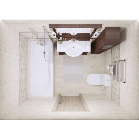 Плитка Декор Echo Elemental серый 30х60