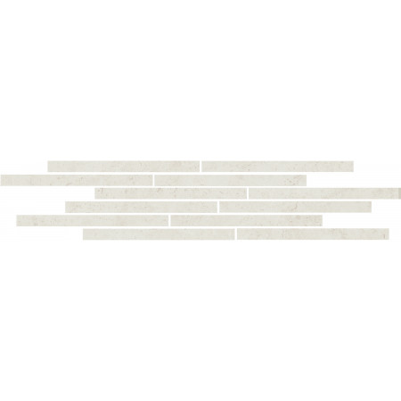 Мозаика T025/11205 Декор Карму мозаичный бежевый светлый матовый 75х15