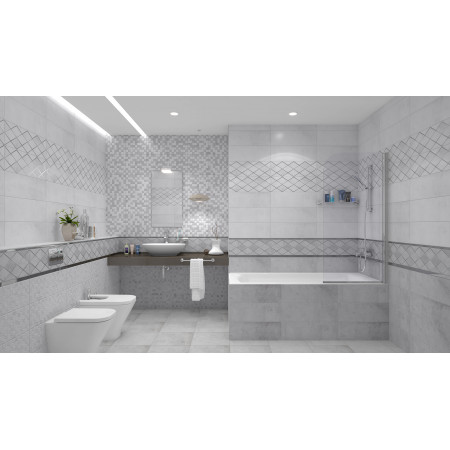 Плитка Декор Mizar Attimo серый 17-05-06-1180-0 20х60