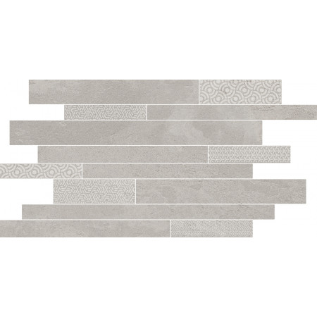 Керамогранит SBM009/SG458320 Ламелла серый светлый мозаичный 50,2x25x8,5