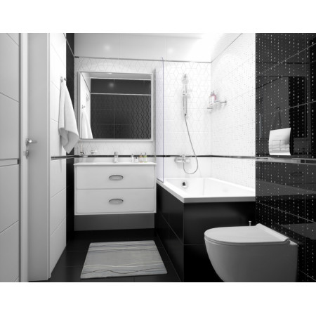 Плитка Декор Tabu Bomond чёрный 30х60