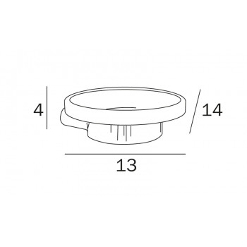 Мыльница INDA MITO A2010NCR + R46110