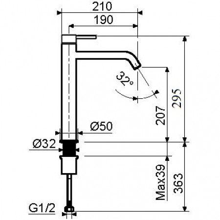 Смеситель для раковины Plumberia Selection XO0052BO