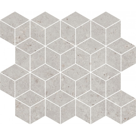 Мозаика T017/14053 Декор Риккарди мозаичный серый светлый матовый 45x37,5