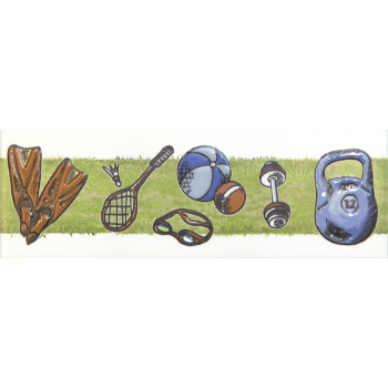 Плитка OS/A255/5009 Бордюр Веселые старты 20x6,3