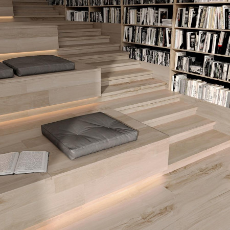 Ступени DL501700R/GCS Ступень угловая клееная левая Про Вуд коричневый 33x33